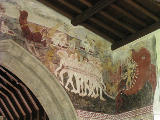 Back - Church Photographs - Inside Chancel Arch and South Wall